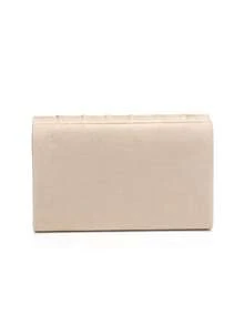 Apricot Envelope Design Party/Wedding Clutch Bag, Women's Chain Shoulder Handbag, Velvet Fashion Wallet - Apricot - View 4