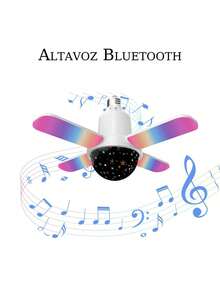 Smart LED Ceiling Light Fan Lamp Bluetooth APP + Remote Music Speaker RGB Dimmable - White - View 1
