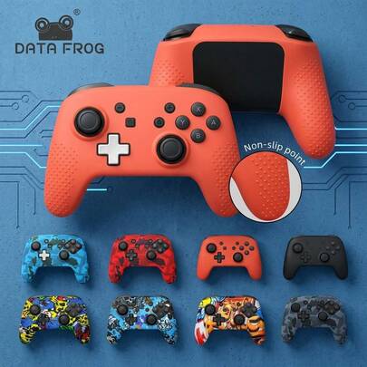  DATA FROG Soft Silicone Case For Switch Pro Gamepad Silicon Envelope Protective Skin Wrap For Switch Pro Joystick