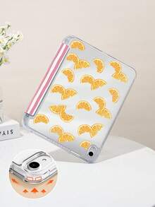 Ayotu Pink Striped Lemon Pattern Case Witch For Y Stand Flip Case Compatible With Ipad A16 ,Pro 13 12.9 11, Air 11 13, Mini, Air 11inch Case,Kindle (11th Generation-2024 Release),Kindle Paperwhite 12th Gen 2024 - Multicolor - View 6