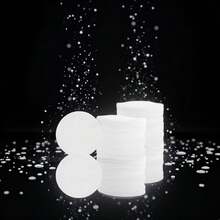 100 Pcs White Soft Facial Pads Round Shape Face Cleansing Pads, Disposable Non-Woven Fabric, For Makeup Removing Blending And Skin Toner Applying Cotton Balls And Swabs, 236 Inches - trắng - Xem 6