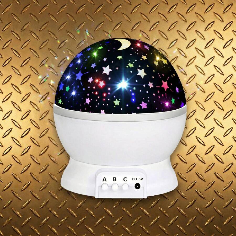 Star Projector Night Lights, Old Night Light Projector Rotating Star Sky Moon Light Projector For  Bedroom Decor - 白色 - 查看 1