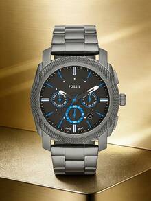 Fossil Men's Quartz Stainless Steel Three-Hand Watch, Stainless Steel Case/Scratch-Resistant Glass FS4622/FS4776/FS4931 - Light Gray - View 1