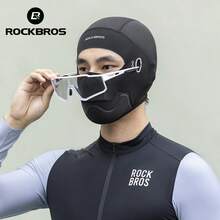 ROCKBROS 1pc Face Mask Helmet Liner: Moisture-Wicking Ice Silk Balaclava With Anti-Slip Chin Guard, Suitable For Mountain Bike Riding Mask - Multicolor - View 6