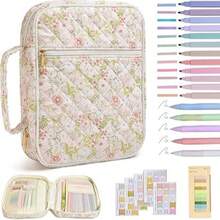 1pc Portable Bible Bag With Zipper Pocket And Handle Bible Learning Supplies Teacher Gift Back To School Gift - Multicolor - View 9