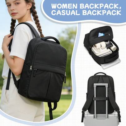 Lightweight Backpack Purse School Bag School Backpack Bookbags Commuter Bag Travel Backpack For Women, Casual Daypack Waterproof Personal Item Backpack For Work Business Travel Outdoor Vacation Holiday College For Women Man Student Gift For Mom Dad Daughter Friend