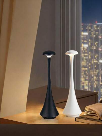 1pc Ultra-Thin Touch Dimmable LED Desk Lamp, 3 Color Temperatures, Rechargeable Night Light, Glare-Free Blue Light Protection, Suitable For Bedroom, Living Room, Dining Room, Study, Dorm, Bedside, And Desktop Decor