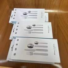 Bộ dao nĩa ăn kiểu Ý bằng thép không gỉ 4 món, bao gồm thìa tráng miệng, dao và nĩa, quà tặng dụng cụ nhà bếp Giáng sinh. - Nhiều màu - Xem 4