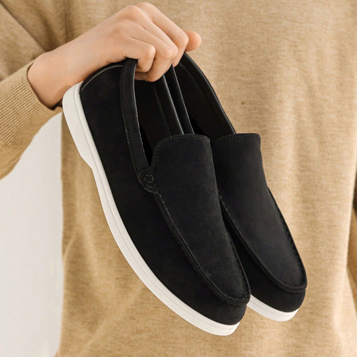 Mocasines casuales nuevos para hombres, suaves y cómodos, zapatos deportivos para exteriores, elegancia de dinero viejo para otoño