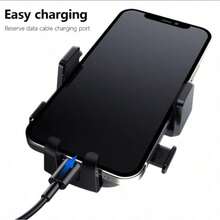 Giá đỡ điện thoại ô tô cơ bản có thể điều chỉnh, giá đỡ điện thoại di động trên bảng điều khiển, giá gắn vào cửa gió điều hòa, giá đỡ hút chân không/móc treo cho điện thoại 4-7 inch, thiết kế tam giác ổn định, quà tặng mùa xuân - Nhiều màu - Xem 4