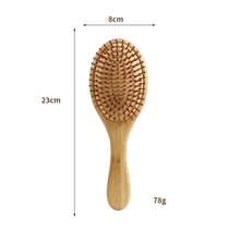 Lược chải tóc bằng tre, lược gỗ tự nhiên chống tĩnh điện, chăm sóc tóc và da đầu, chống tĩnh điện, dụng cụ tạo kiểu tóc mềm mại, đa năng. - Nhiều màu - Xem 9