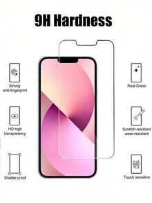 Tempered Phone Screen Protector 4pcs Ultra-Clear Tempered Glass Screen Protector, High Definition High Hardness Material Anti-Scratch Anti-Drop, Waterproof Anti-Fingerprint, Easy Installation, Suitable For IPhone 17 Pro Max/17 Pro/17 Air/17/16e/16 Pro Max/16 Pro/16 Plus/16/15 Pro Max/15 Pro/15 Plus/15/14/13/12 And Other Models, Essential For Daily Office And Home Use Phone Screen Protection, Anti-Shock Anti-Drop Anti-Scratch Mother's Day Gift - Clear - View 4