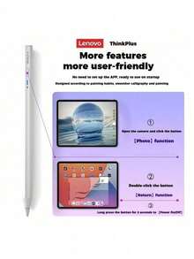 Bút cảm ứng Apple Tablet Pen, kết nối Bluetooth thông minh và hoạt động nhanh chóng, phù hợp cho việc ghi chú và vẽ, trải nghiệm viết chống lem mực, thời lượng pin dài và sạc tiện lợi. - Xem 3