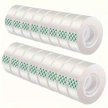 YITAPE 6/12/24 rollos de cinta transparente, cinta brillante transparente invisible, material de TPU, adecuada para envolver regalos, oficina, escuela y uso doméstico - Multicolor - Ver 2