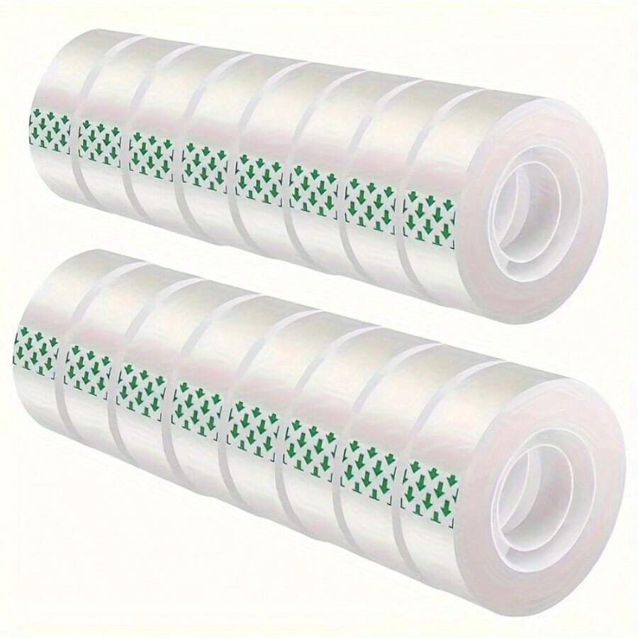 YITAPE 6/12/24 rollos de cinta transparente, cinta brillante transparente invisible, material de TPU, adecuada para envolver regalos, oficina, escuela y uso doméstico