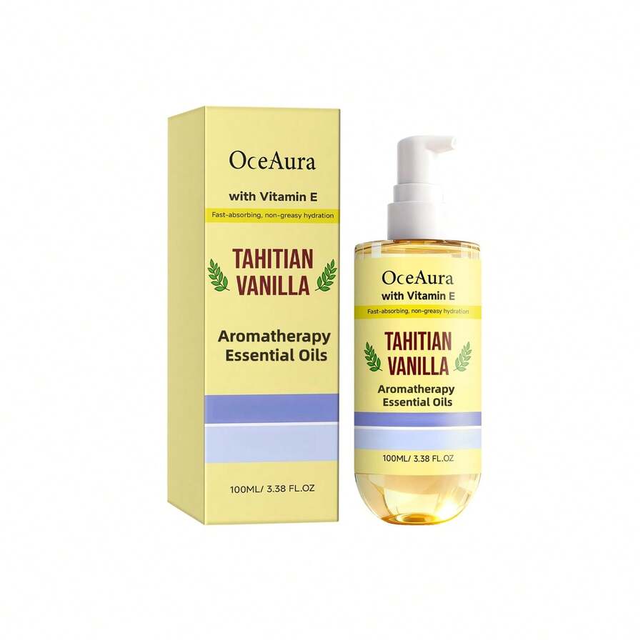 100ml Vanilla Natural Plant Extract Aromatherapy Essential Oil, Fresh Air Fragrance Oil, Long-Lasting Scent, Suitable For Home Aroma Diffuser, Humidifier, Car - Multi Scents - View 1