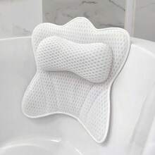 1 pieza Almohada para bañera, malla 3D con ventosa, antideslizante y lavable, respaldo de spa para bañera - B - Ver 2