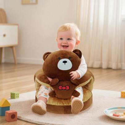 MOONBEEKI 可折叠动物造型婴儿学步车，多功能便携式幼儿活动椅，带脚踏，适合托儿所、游戏室、生日和圣诞礼物