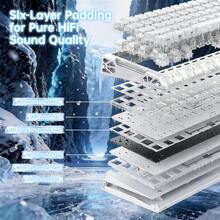 ATTACK SHARK R68HE 60% Wired Rapid Trigger 8K Mechanical RGB Gaming Keyboard With 0.005mm Accuracy,0.08ms Latency,256K Scan,Hall Effect Magnetic Switch,Carbon Fiber+CNC Aluminum Alloy For PC FPS - View 8