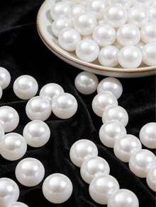 100-400pcs White Faux Pearl Beads, Loose Beads For DIY Jewelry Making Bracelets, Necklaces, Earrings, Craft Decoration Accessories - DIY - View 7