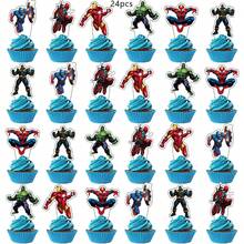Sega Avengers Cake Decorations, Avengers Cupcake Decorations, Avengers Birthday Party Decorations, Avengers Theme Party Supplies - View 7