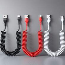 66W 5A USB Type-C 快充数据线，兼容三星 S24 S23 S21、13 等安卓手机，车载充电器 USB 数据线 USB C 充电线 - 彩色 - 查看 2