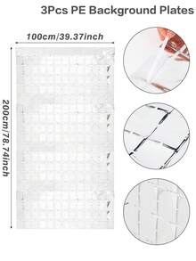 1/2/4 tấm rèm nền bằng giấy bạc ánh kim, rèm nhựa tạo hiệu ứng mưa cho tiệc sinh nhật, đám cưới, tiệc tại nhà, trang trí tường, trang trí Halloween, trang trí Giáng sinh, trang trí năm mới. - Bạc - Xem 16
