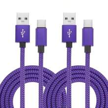 60W USB Type-C 数据线，适用于智能手机快充，采用长尼龙编织设计。这款 USB-A 转 USB-C 充电线兼容 17/16 Pro Max/15 系列、Pro、Air/5 以及 Galaxy S22、S21、S20 Ultra。 - 彩色 - 查看 31