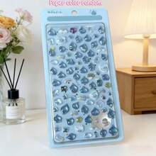 新款水晶环氧树脂贴纸，可爱卡通果冻造型3D贴纸，适用于剪贴簿、手账、社交媒体 - 彩色 - 查看 8