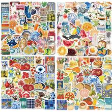 204张地中海番茄贴纸，适用于笔记本电脑、剪贴簿、滑板、头盔、吉他等DIY，美观有趣，适合Kindle、剪贴簿等用途。 - 1 Set - 查看 1