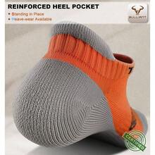 Socks Women 6Pairs - Womens Athletic Ankle Socks No Show Cushioned Walking Running - Compression Arch Support - 11-13 + 6pairs-orange8237 - View 5