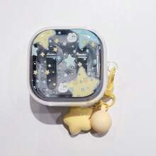 星空兔耳机保护套+挂件，适用于三星Galaxy Buds FE、Buds 3/3Pro/3fe/Core/FE/Buds4/4Pro无线耳机、Galaxy Buds Live/Pro无线蓝牙耳机、Buds2/2Pro耳机，可爱女士款 - 星星兔子 - 查看 7