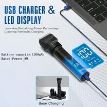 1pc USB Rechargeable 5-In-1 Multifunctional Hair Clipper, Men's Home Use Digital Grooming Kit, Fully Washable Electric Shaver - View 3