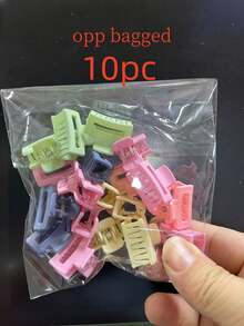 1/6/10/20/30 个各种方形哑光发夹，2 厘米镂空可爱发饰。 - 均碼 - 查看 15