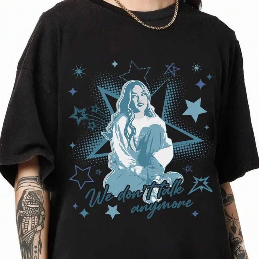 Disneyland Zombies 4 Freya Skye T-Shirt, "We Don't Talk Anymore" T-Shirt, Freya Skye Concert Music Gift, Descendants Zombies T-Shirt - 黑色 - 查看 1
