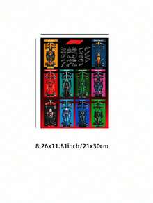 1幅无框F1赛车冠军数字艺术海报，微型汽车收藏装饰，时尚创意墙饰，适用于客厅、宿舍、家居装饰、派对装饰，最佳礼品之选，卧室墙饰，现代家居装饰 - 冠軍賽車 - 查看 12