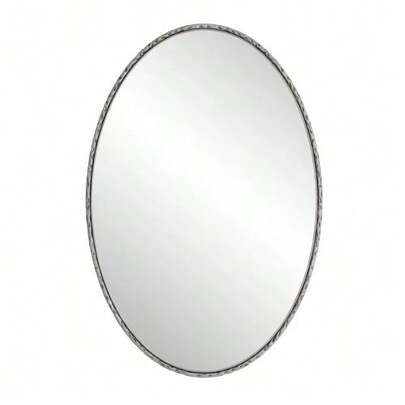 Ron Art Oval Retro Mirror, Antique Effect, Wall Hanging, Suitable For Bathroom, Bedroom, Living Room