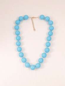 1 件波西米亚风格多层塑料亚克力串珠项链，几何圆形图案，手工制作，适合节日和日常佩戴 - 珠項鍊 - 查看 47