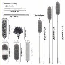 Extendable Duster, Super Microfiber Extendable Duster With Flexible Brush Head - Reusable, Washable Dusting Tool, Duster Brush, Bendable Duster Brush, Reusable, Washable Ceiling Fan Duster, No Battery Needed, Suitable For High Ceilings, Furniture, Cars, Cleaning Supplies, Living Room, Bedroom, Kitchen, Car Cleaning, Cleaning Tools - Multicolor - View 12