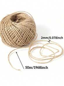 Cuerda de cáñamo amarilla, cuerda de cáñamo, cordel de yute decorativo, cuerda de cáñamo para embalaje retro, etiquetas, fotos, regalos, etiquetas, jardín, uso de envoltura de regalo, decoración de joyas DIY, cuerda trenzada retro, etiquetas colgantes, cuerda de amarre, decoración de boda, festivales - multicolor - Ver 7