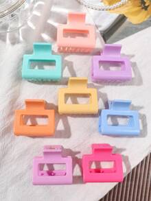 8 chiếc kẹp tóc vuông rỗng, bóng, màu Macaron, phong cách dễ thương Hàn Quốc, nữ tính, mang hơi hướng mùa xuân, phù hợp cho tiệc tùng, du lịch, dã ngoại, búi tóc, tóc mái, phụ kiện tóc tết, kỳ nghỉ hè ở bãi biển. - Nhiều màu - Xem 5