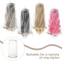 2 chiếc mũ bảo vệ tóc giả, dùng để bảo vệ đầu ma-nơ-canh đội tóc giả khỏi bụi bẩn. - Xem 2