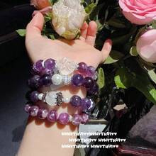 Crystal Set - 3116QIP Rich Violet Slim Waist Bracelet - No Box - View 3