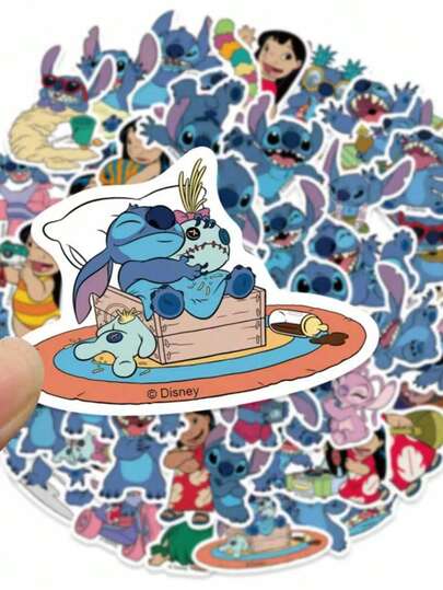 Disney 100 Pcs Of Officially Licensed Waterproof Cartoon Stickers, A Cool Party Gift Item. These Are Mobile Phone Decorative Stickers, Laptop Decorative Stickers, Birthday Gifts, Friend Gifts, Party Gifts, Festival Gifts. They Are Suitable For Decorating Items Such As Water Bottles, Laptops, Protective Cases, Bedrooms, Wardrobes, Cars, Skateboards, Computers, Mobile Phones, Helmets, Etc. (Shipped Randomly)