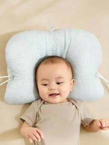 Gối cho bé sơ sinh có thể điều chỉnh, gối định hình đầu và chống giật mình, gối êm ái, mềm mại, thoáng khí, hỗ trợ cổ, có thể giặt được, quà tặng cho bé dùng được quanh năm. - Nhiều màu - Xem 2