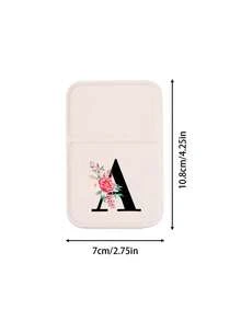 1pc Mini Flower Black Letters Foldable Portable Makeup Mirror,Letters Of A-Z Makeup Mirror With Bracket, Travel Mirror, Beauty Products, Desktop Makeup Mirror, Rectangular Desktop Compact Mirror Foldable Small Minimalist Makeup Mirror, Travel Portable Makeup Mirror For Women's Gift - The Best Gift For Mom And Teacher - Multicolor - View 9