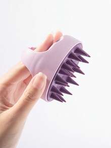硅胶头皮按摩刷，柔软硅胶刷毛头皮清洁器，去除头皮屑，促进头发生长，干湿两用护发 - 彩色 - 查看 7