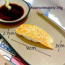 1个最新潮流PVC逼真日式三文鱼寿司仿真食物模型挤压玩具 - 完美礼物 - 生日礼物 - 理想礼物 - 惊喜礼物 - 节日礼物 - 季节性礼物 - 万圣节礼物 - 圣诞节礼物 - 游戏爱好者优雅礼物 - 礼物 - 复活节礼物 - 彩色 - 查看 16