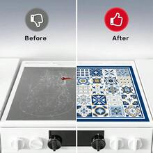 1pc Dish Drying Mat, Kitchen Stove Top Cover Pad, Highly Absorbent Multicolor Blue & White Floral Pattern Multipurpose Draining Mat, Suitable For Coffee Maker Pad And Glass Stove Top Cover Protection, Versatile Drainage Mat, Household Gift - XYLSD-67 - View 7