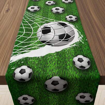 축구 파티 장식 축구 2026 게임 데이 테이블 러너 축구 파티 용품 생일 파티 주방 식당 가정 장식